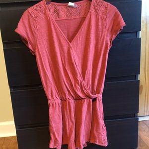 Girls/Women’s Roxy Romper- Copper Orange, Size M